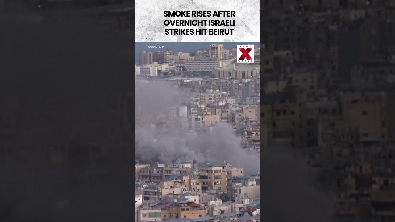 #hezbollah | Israel Pounds Hezbollah Stronghold In South Beirut Overnight Strikes #israel #shorts