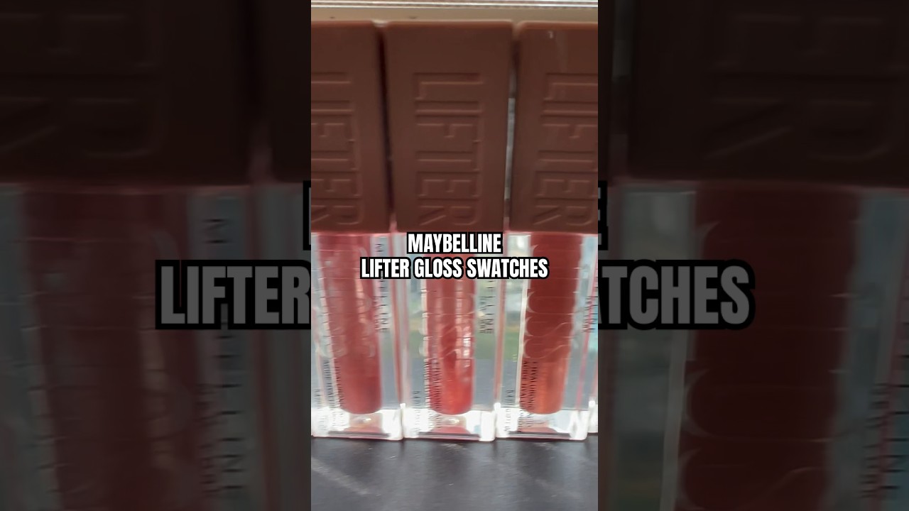 Lifter Gloss Swatch Party #maybellineph #makeup #itsmeicai #lipgloss