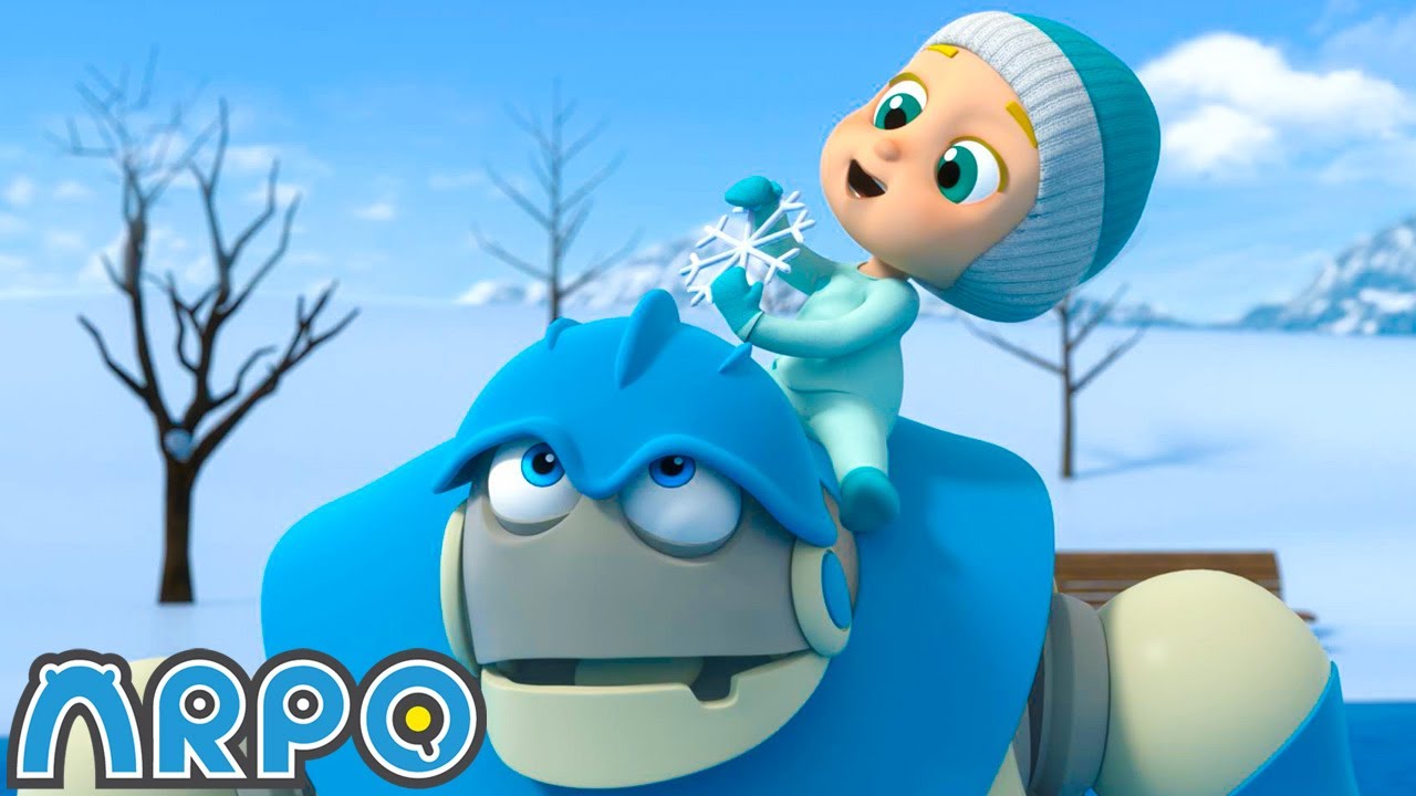 Pattinaggio Sul Ghiaccio ❄️ | Arpo il Robot | Moonbug Kids - Cartoni Animati
