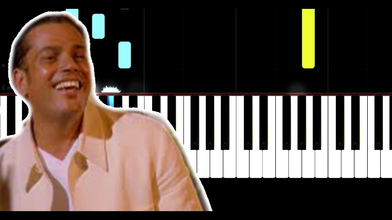 Amr Diab - Nour El Ein - Slow Easy Piano Tutorial