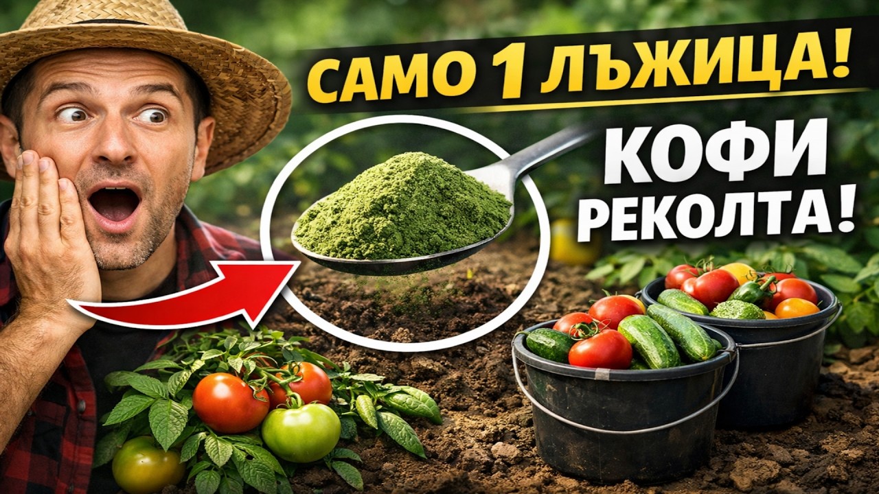 Само ЕДНА ЛЪЖИЦА за цялата градина и ще събирате реколтата с кофи! Коя триходерма работи НАИСТИНА?