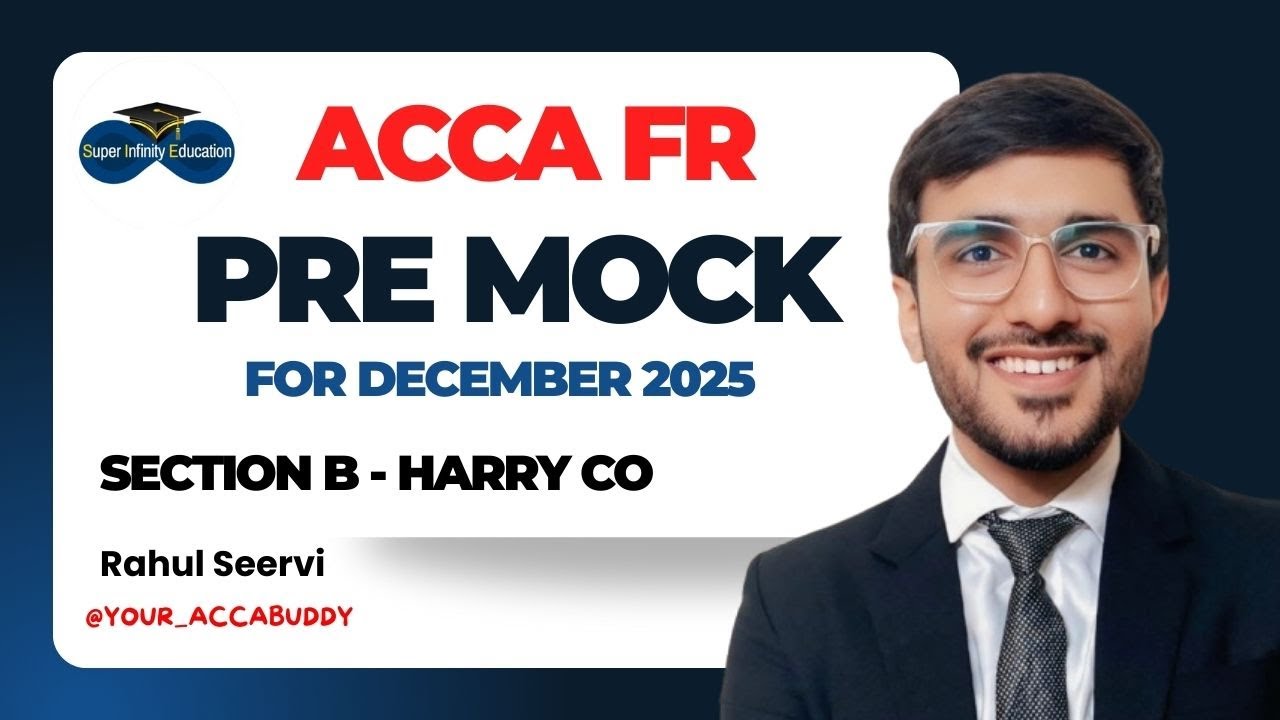 Предварительный экзамен ACCA FR, декабрь 2025 г. – Harry Co