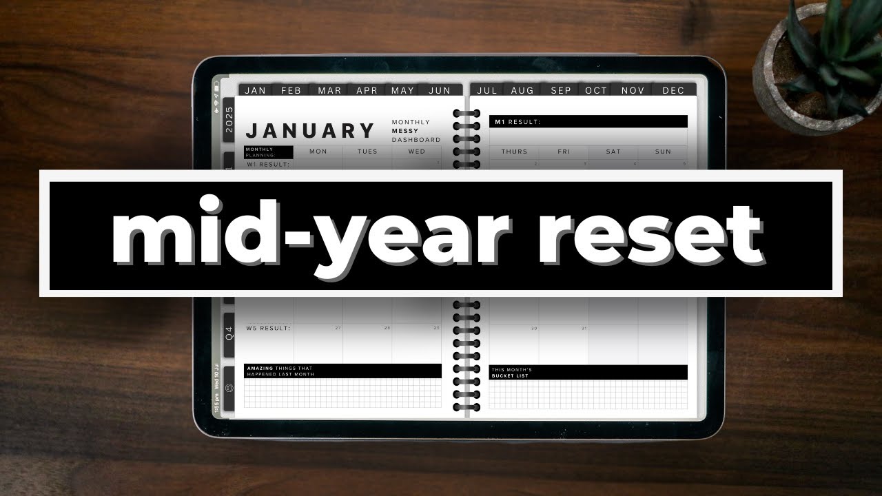 Mid-Year LIFE RESET | goal setting, 2025 vision board, healthy habits