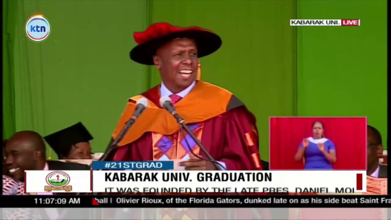 Gideon Moi's full speech at Kabarak University graduation