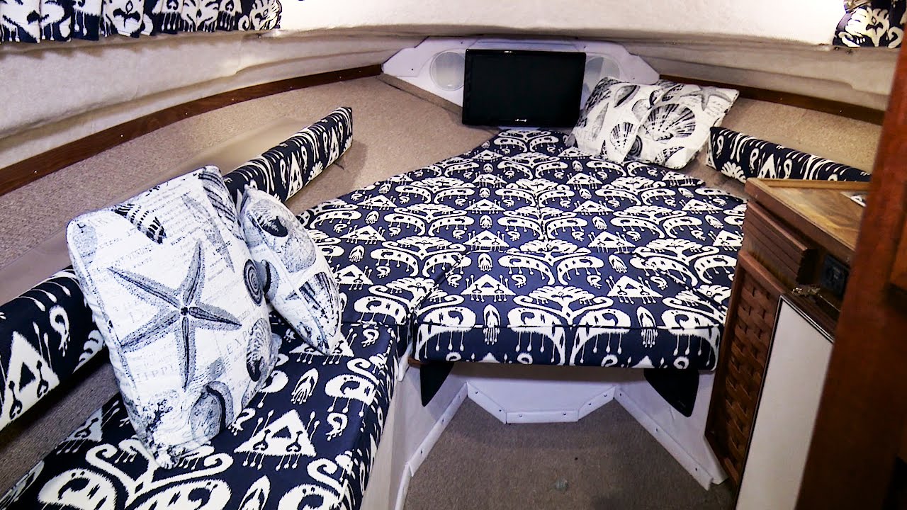 How to Make Forward Berth Cabin Cushions with Zipper on Bottom