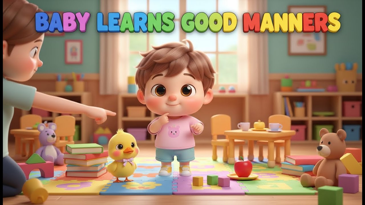Baby Learns Good Manners – Nursery Rhyme, Toddler Polite Habits, Social Skills, and Everyday Fun