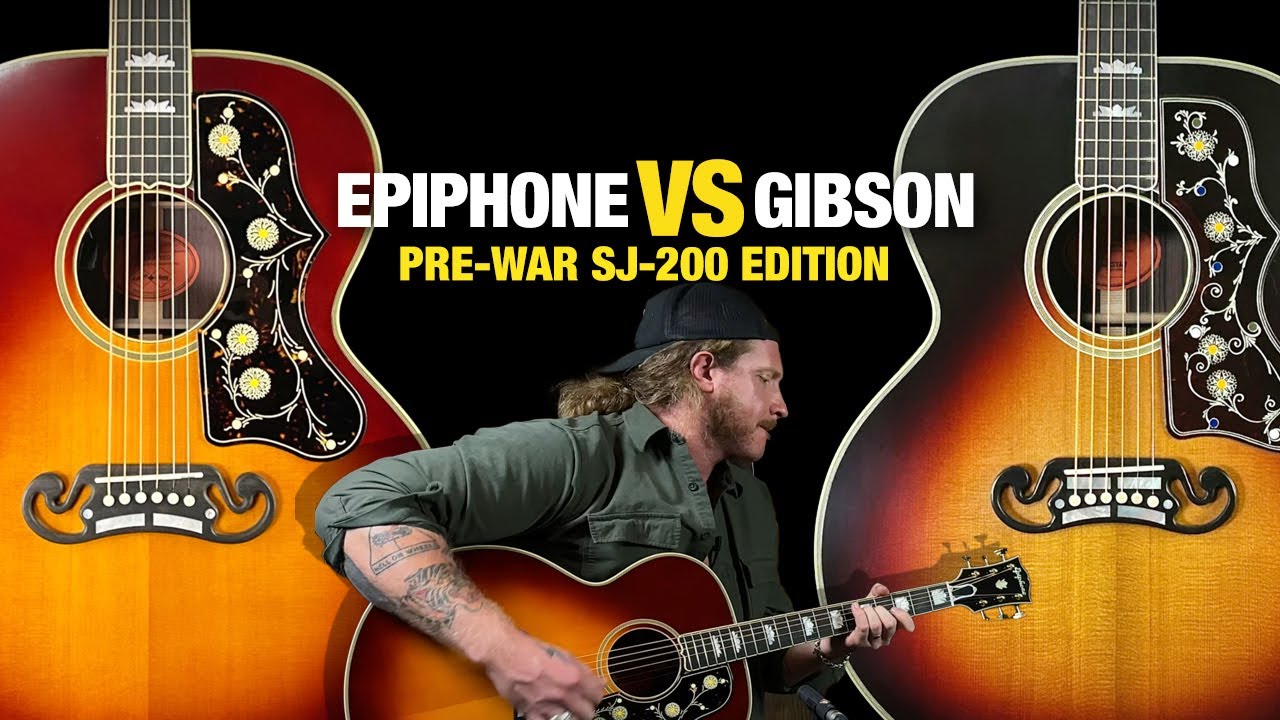 Epiphone VS Gibson – PreWar SJ-200 Rosewood Edition