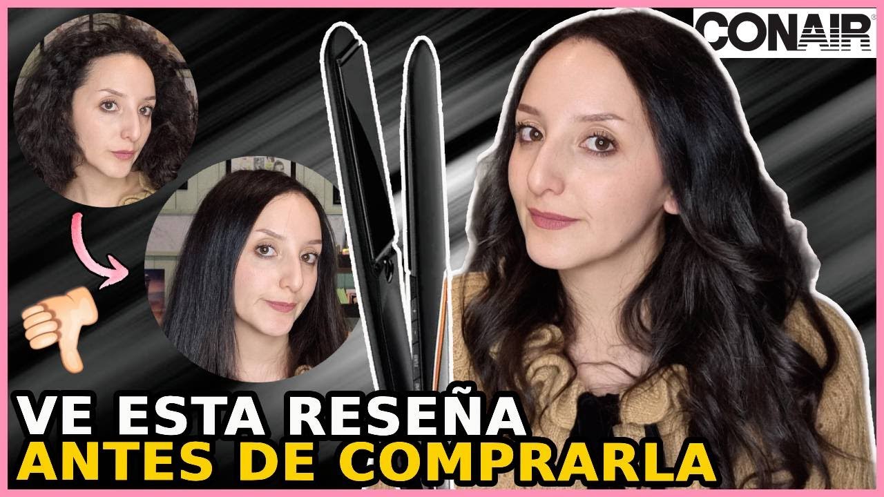 PLANCHA ALACIADORA CONAIR Q3 TITANIO NEGRO | Lau Kudo
