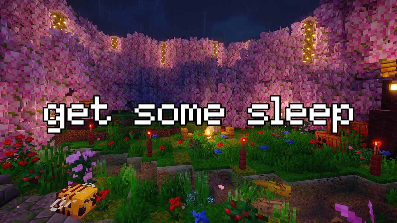 tonight is for calm and quiet... (minecraft music & rain, fire)