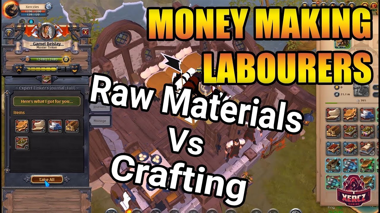 Making Money From Labourers Guide | Raw Materials vs Crafting | Albion Online