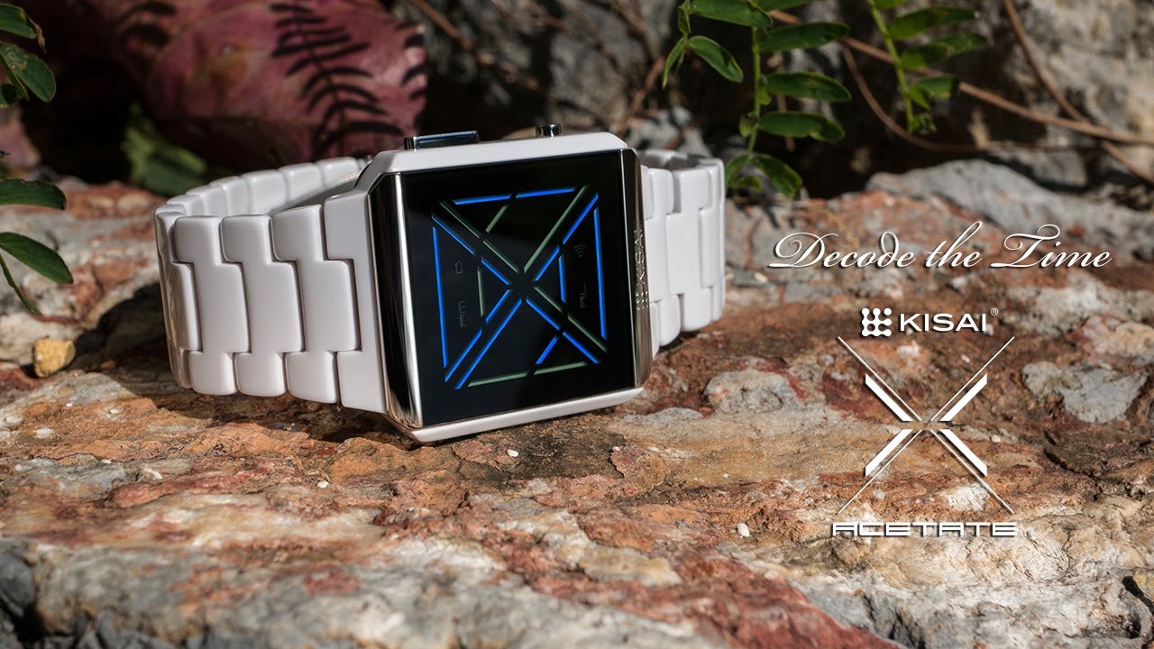 Kisai X Acetate Cool LED Watch Design with Time, Date, Alarm From Tokyoflash Japan