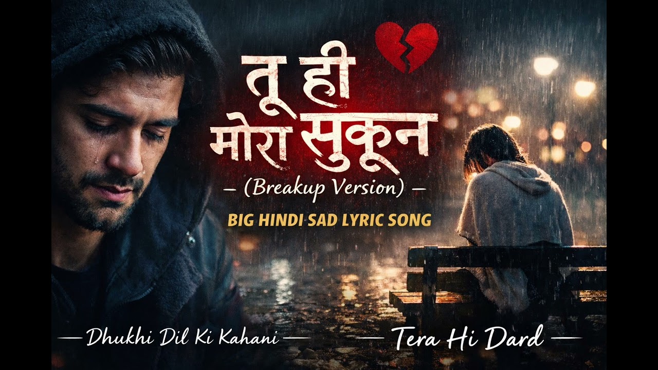 तू ही मेरा सुकून 💔 (BreakupVersion) | Big Hindi Sad Lyric Song | Heart Touching Sad Song