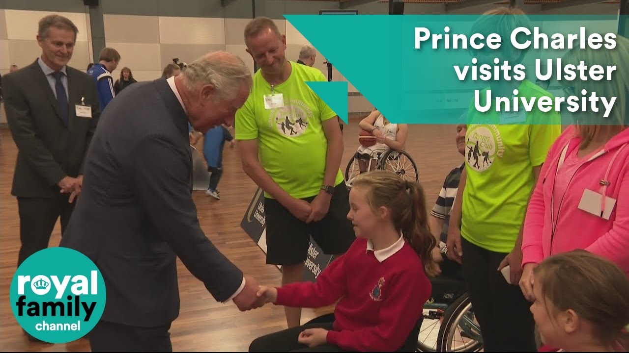 Prince Charles visits Ulster University in Northern Ireland