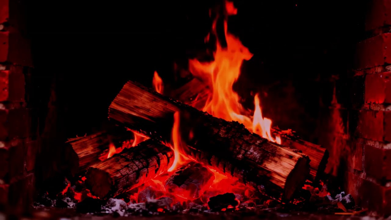 🔥 Realistic Fireplace 4K – Soft Crackling Sounds & Cozy Firelight