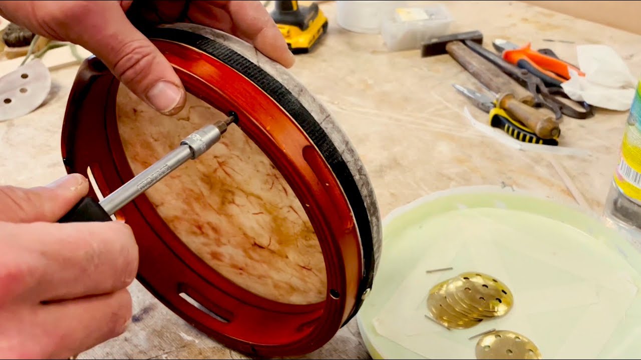 Banbu | How to replace MEINL pandeiro drum head to skin