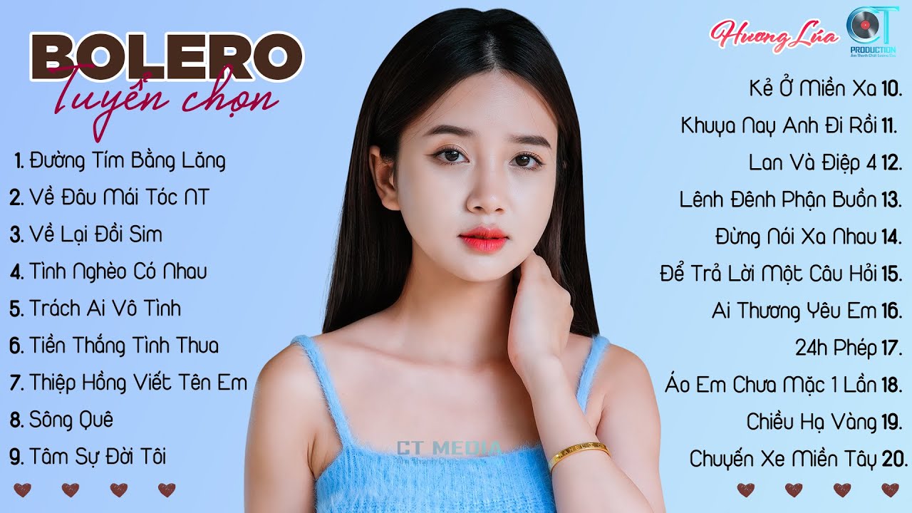 Nhạc Trữ Tình Bolero Chọn Lọc Hay Nhất 2025 - LK ĐƯỜNG TÍM BẰNG LĂNG x VỀ ĐÂU MÁI TÓC NGƯỜI THƯƠNG