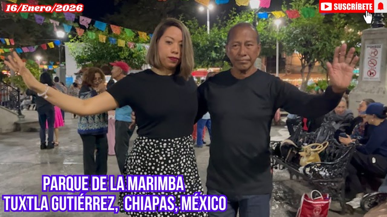 Danzón al son de la Marimba, 16/Enero/2026, Parque Jardín de la Marimba, Tuxtla Gutiérrez, Chiapas