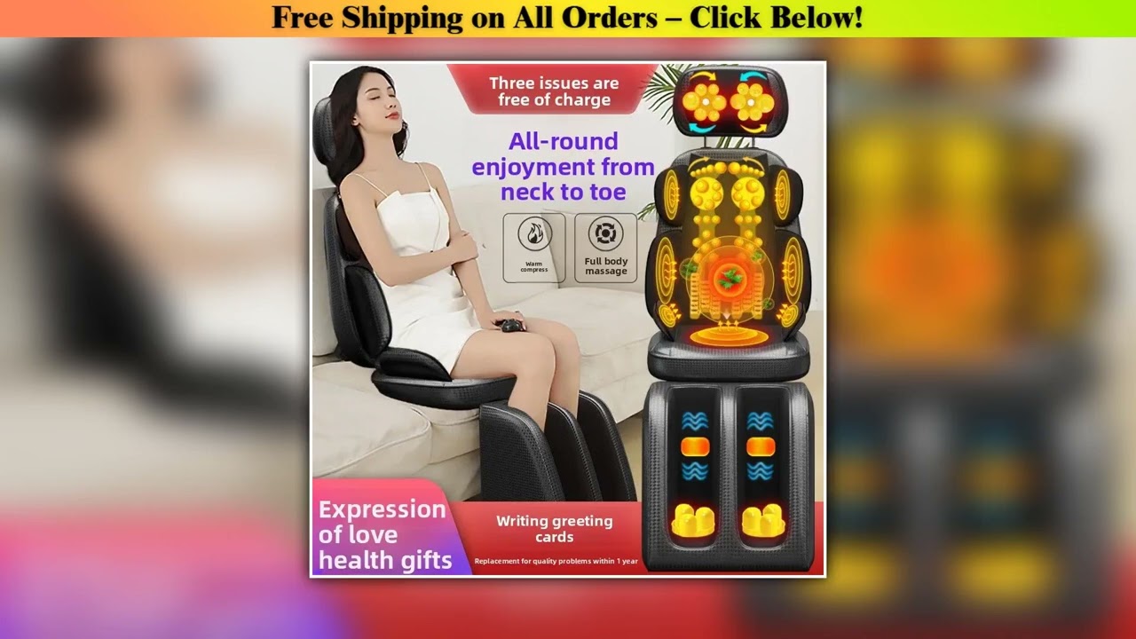 Upgrade Electric Massage Chair Full Body Kneading Neck Back Waist Leg Infrared Heating Vibration