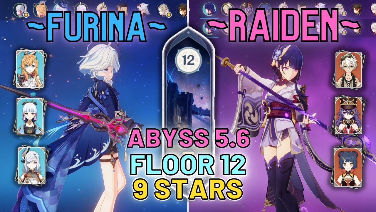 NEW Spiral Abyss Version 5.6 (Floor 12) with Furina - Raiden and C0 Chevreuse | 【Genshin Impact】