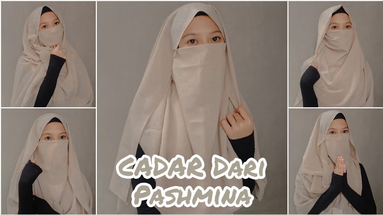 5 TUTORIAL CADAR MENGGUNAKAN PASHMINA | Fauziah Septiani •