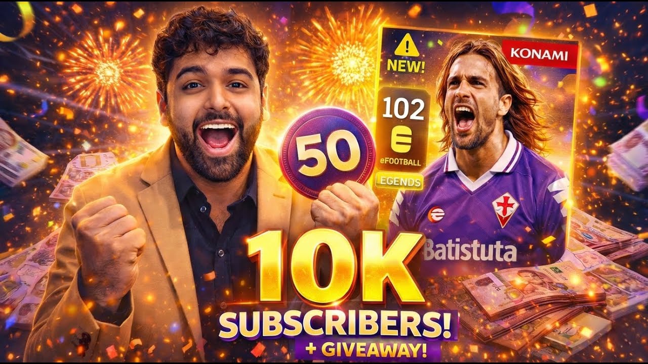 NEW BATISTUTA GIVEAWAY TODAY | LETS HIT 10K SUBS TODAY #efootball
