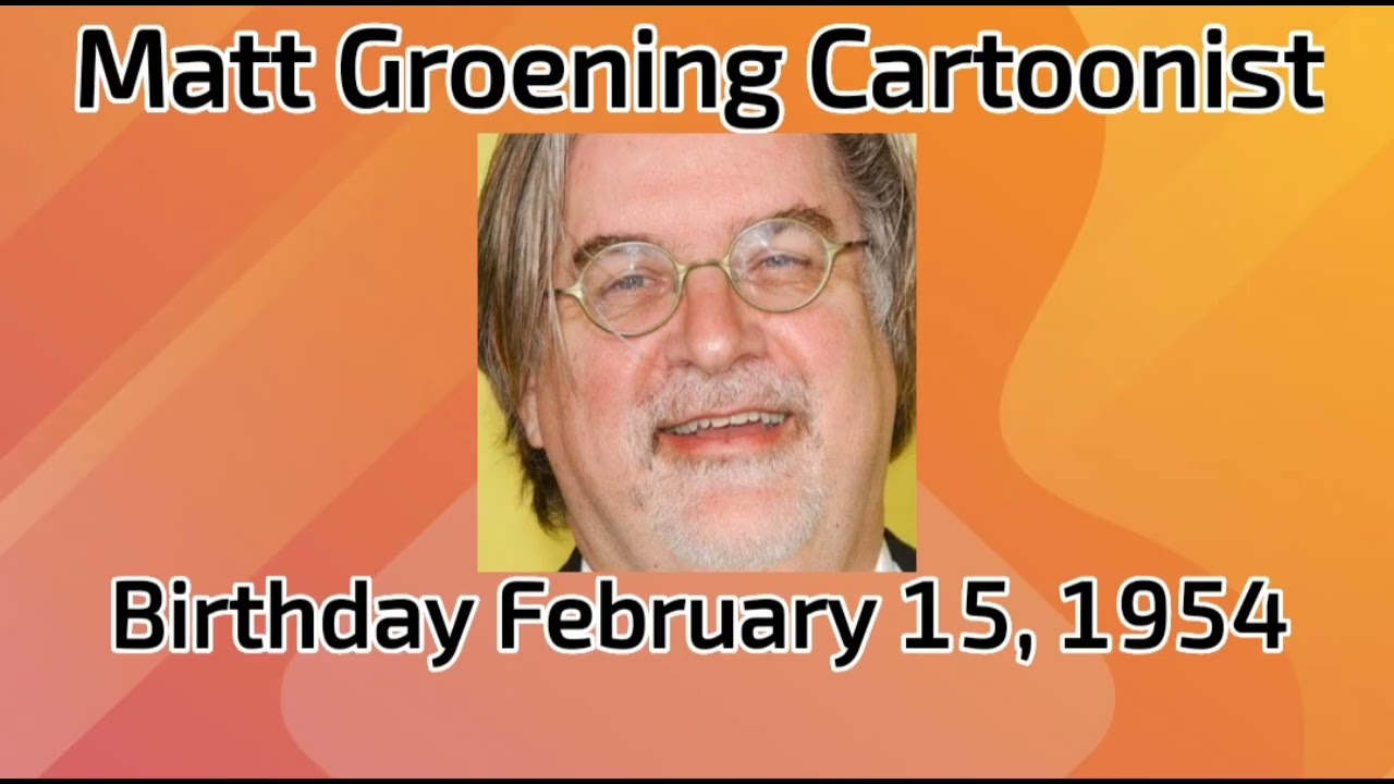 Happy birthday Matt Groening