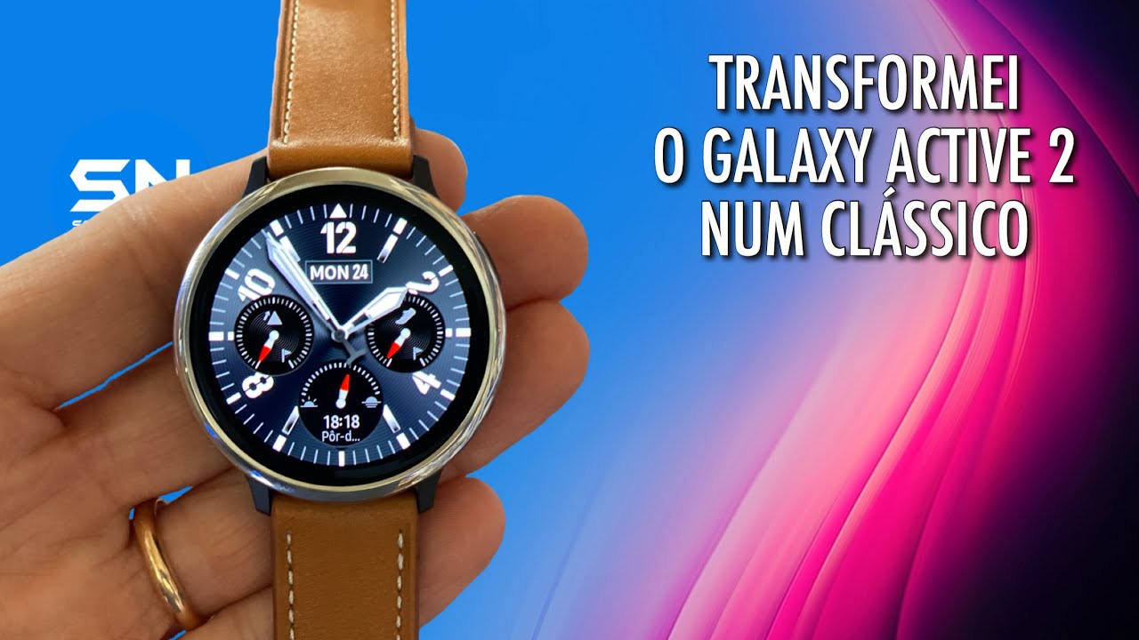 Como transformar o Galaxy Active 2 Portugues Num relógio Clássico com o Ringke Bezel