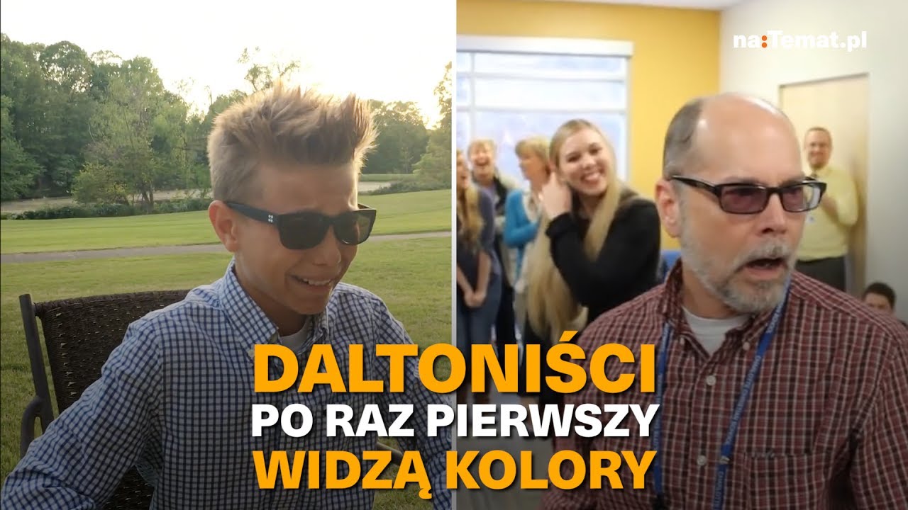 Daltoniści po raz pierwszy widzą kolory! #kolory #okulary