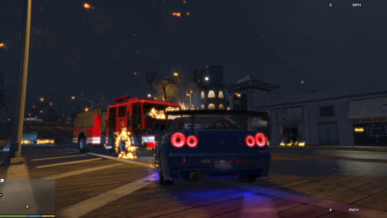 4K Grand Theft Auto V with NISSAN SKYLINE GT-R R34