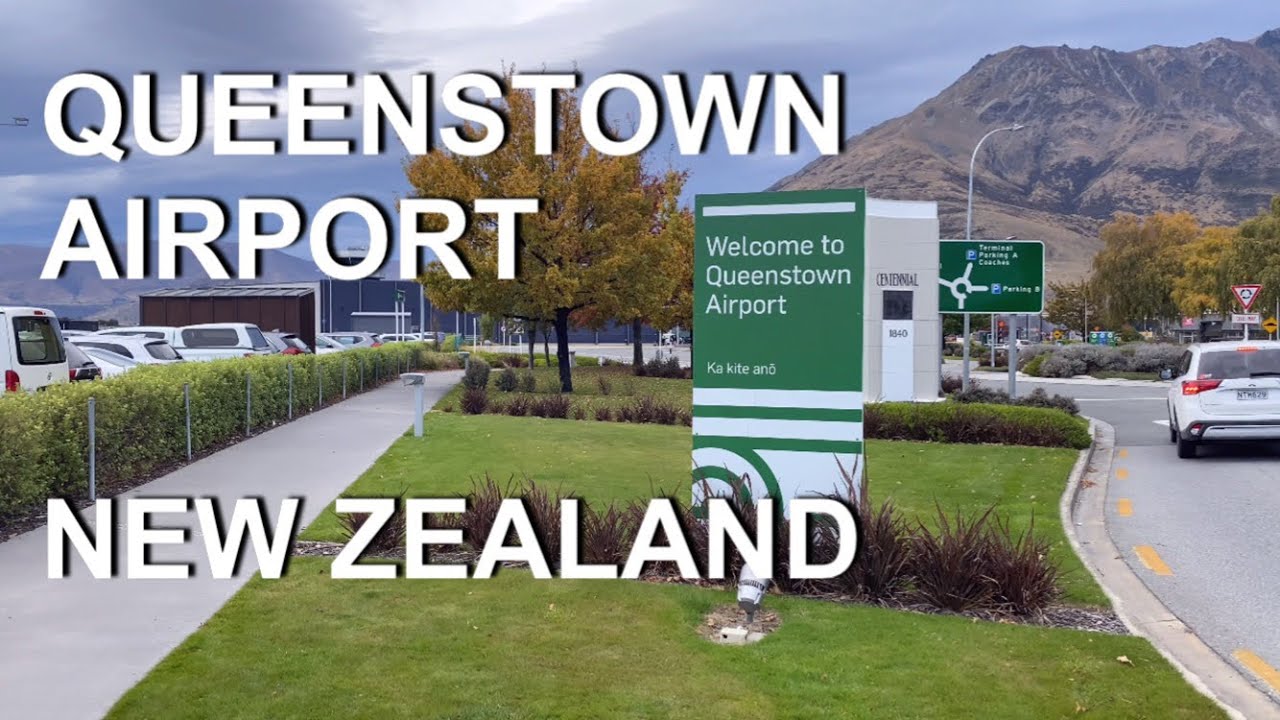 Queenstown Domestic & International Airport | 4K | Queenstown | South Island | New Zealand