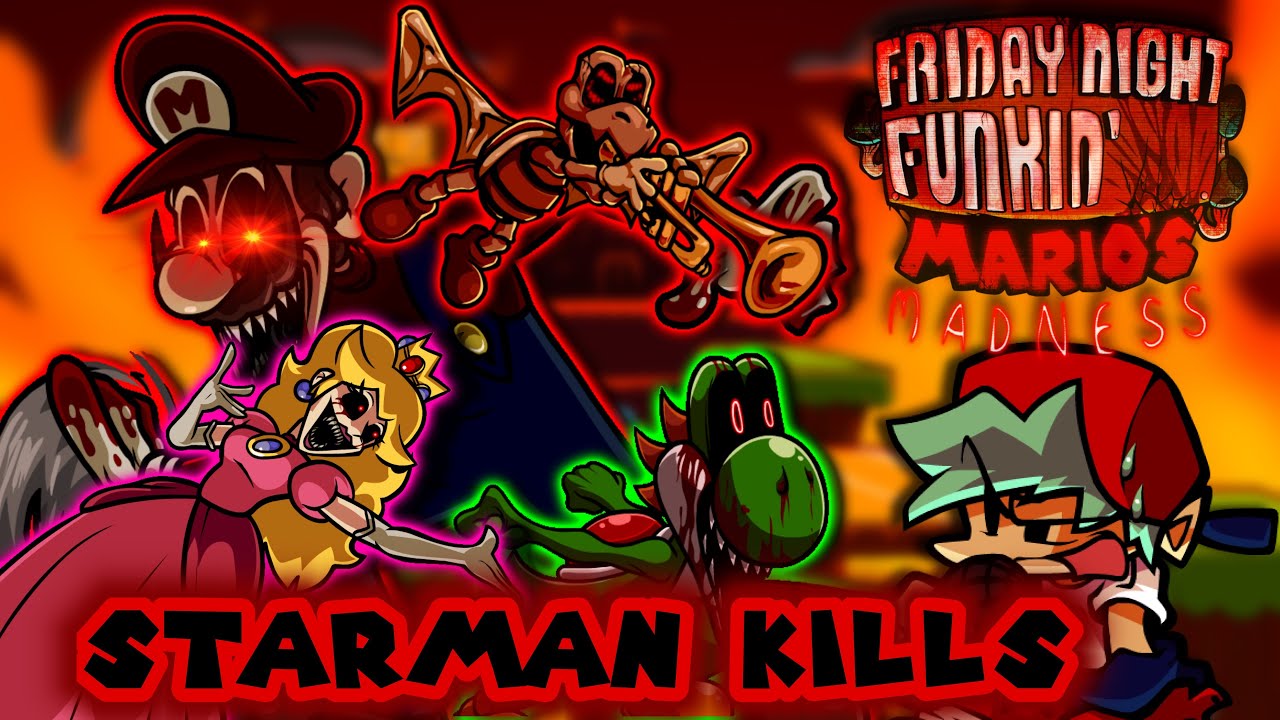 STARMAN KILLS - Double Kill But it’s Starman Slaughter! (FNF Mario’s Madness Cover)