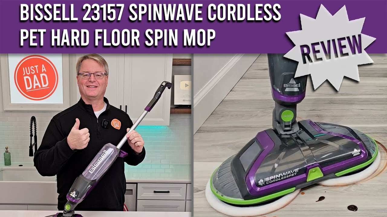 Bissell SpinWave Cordless Pet 23157 Spin Mop UNBOXING and REVIEW