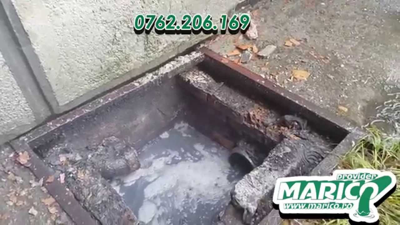desfundare canalizare - curatare canal