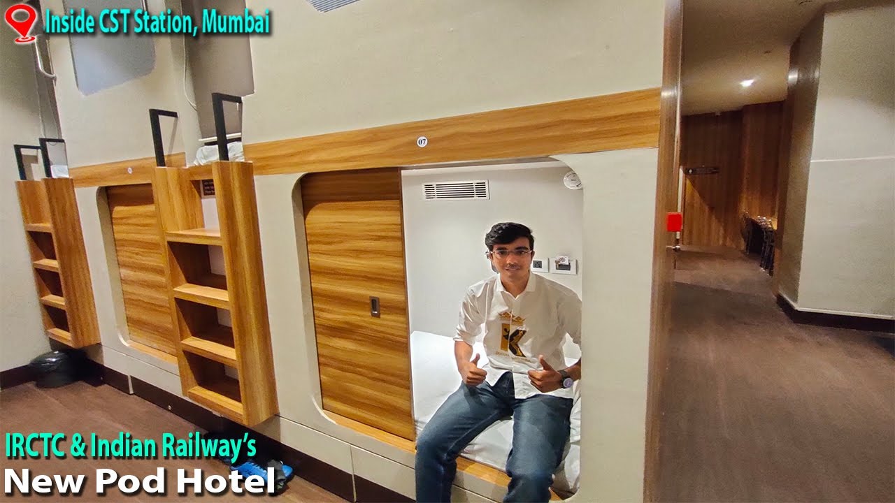 Mumbai's New Pod Hotel at CSMT - Tour, Rates, Bookings | IRCTC Launched Cheapest Stay Option