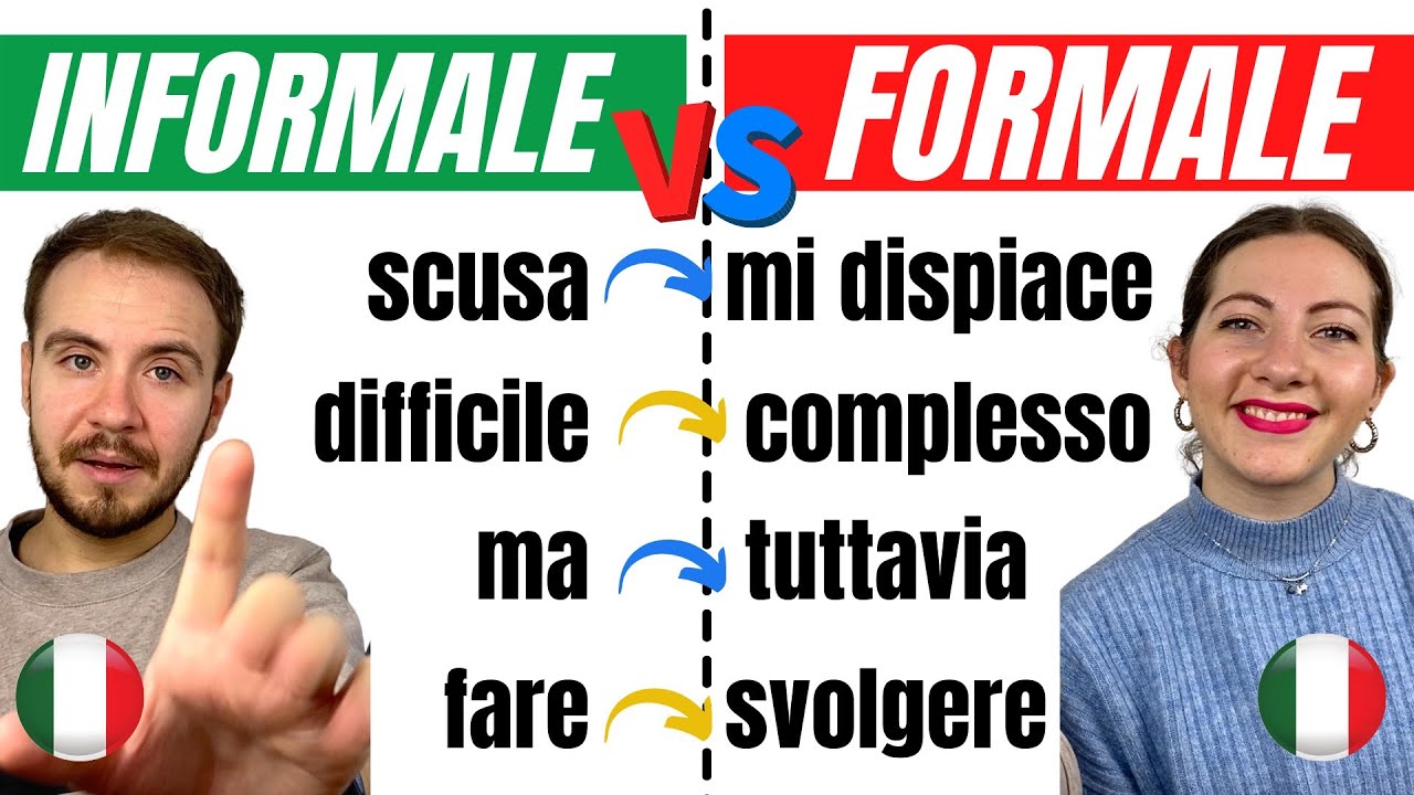 Come cambiare REGISTRO in base alla SITUAZIONE: espressioni FORMALI e INFORMALI in italiano! 🇮🇹