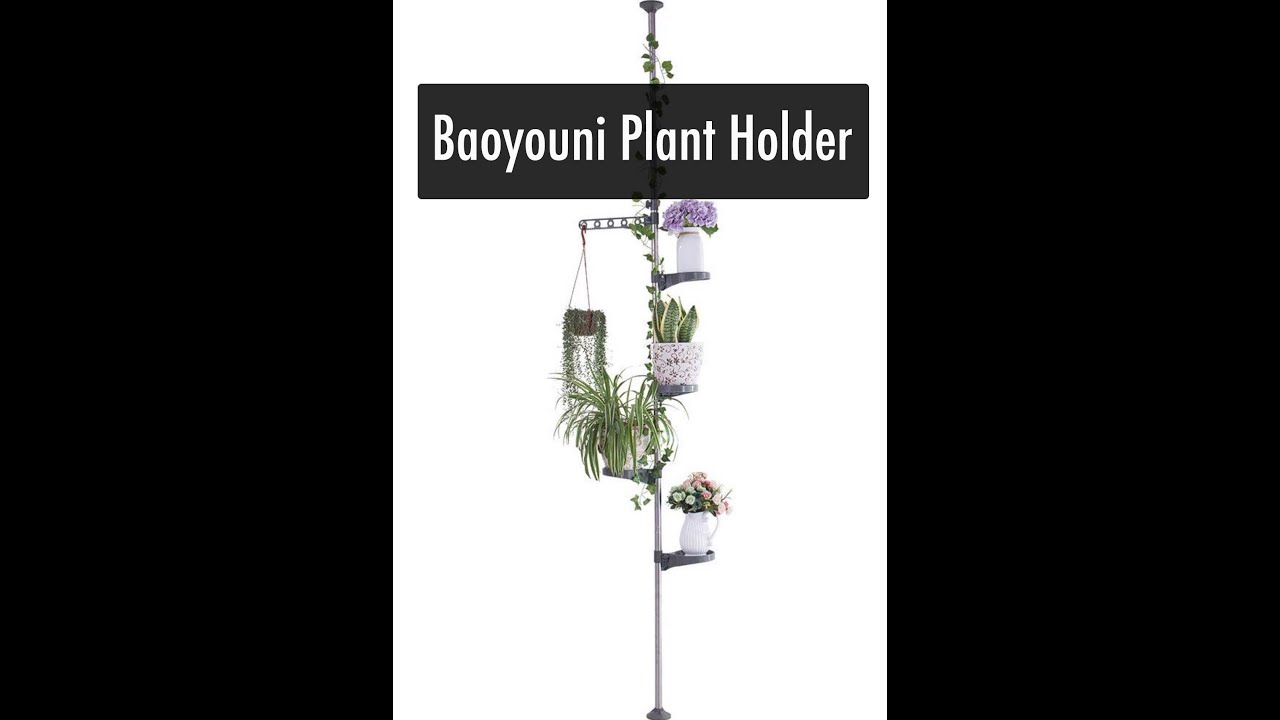 Installing My New Plant Stand | Baoyouni Plant Holder | Floor to Ceiling Plant Holder
