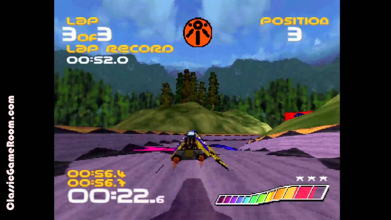 Classic Game Room - WIPEOUT review for PlayStation