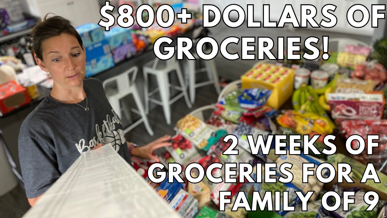 💥 MEGA Grocery Haul for a Large Family of 9! ✨