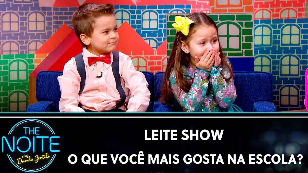 Leite Show: O que você mais gosta na escola? | The Noite (06/11/19)