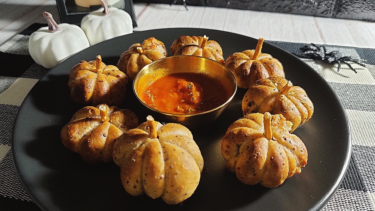 ¡Mira esta Receta de Halloween! ▸ Calabazas de Pizza Rellenas