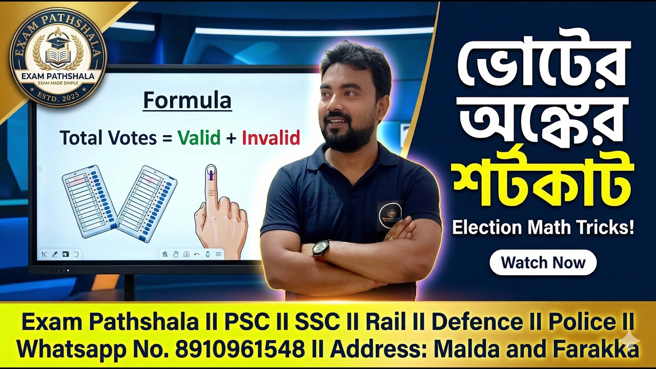 SSC GD 2026 Math | Percentage vote related I Most Expected Questions | Full Practice Set