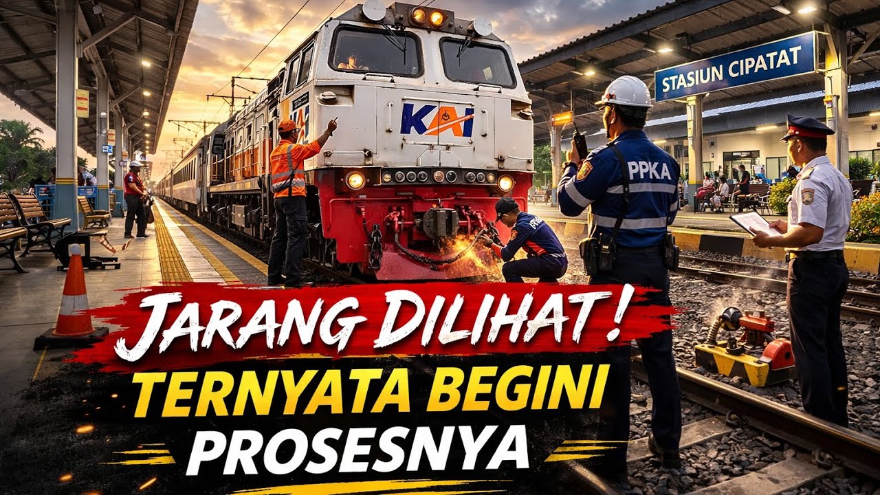 Detik-Detik Pelepasan Lokomotif KA Siliwangi di Stasiun Cipatat yang Kini Berwajah Baru!
