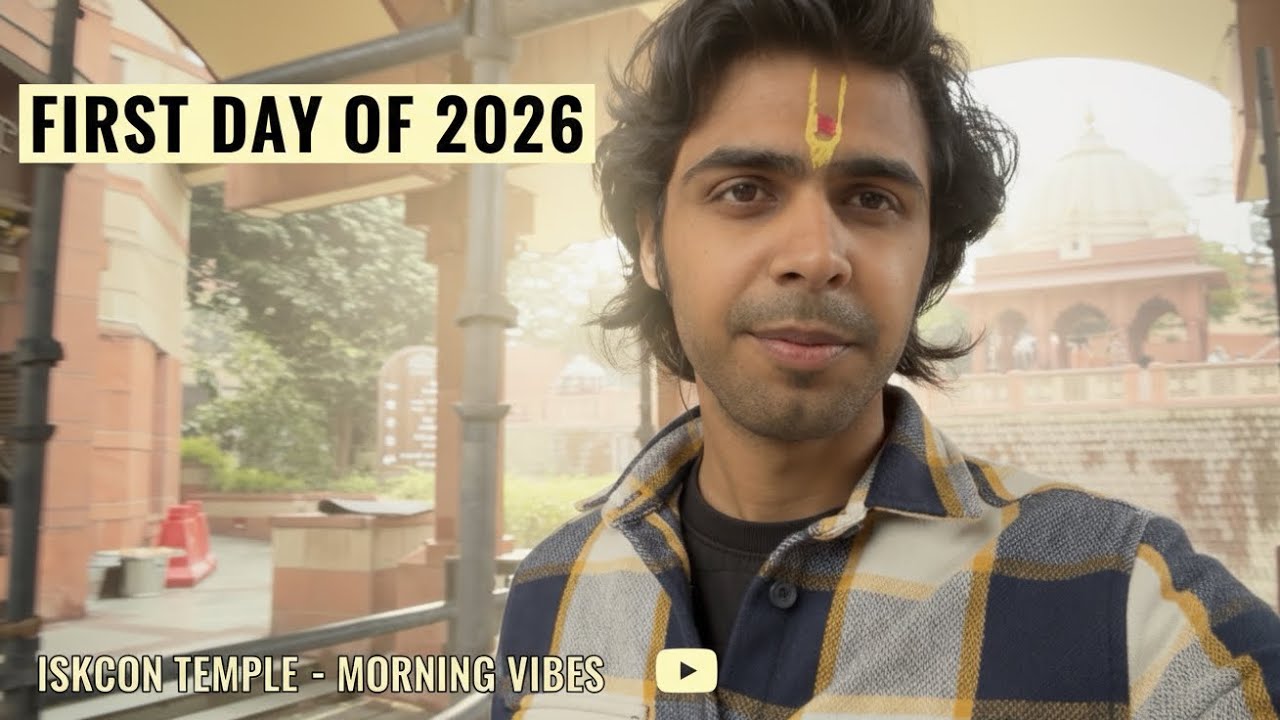 2026 Ka Pehla Din 🙏 | Subah ISKCON Temple