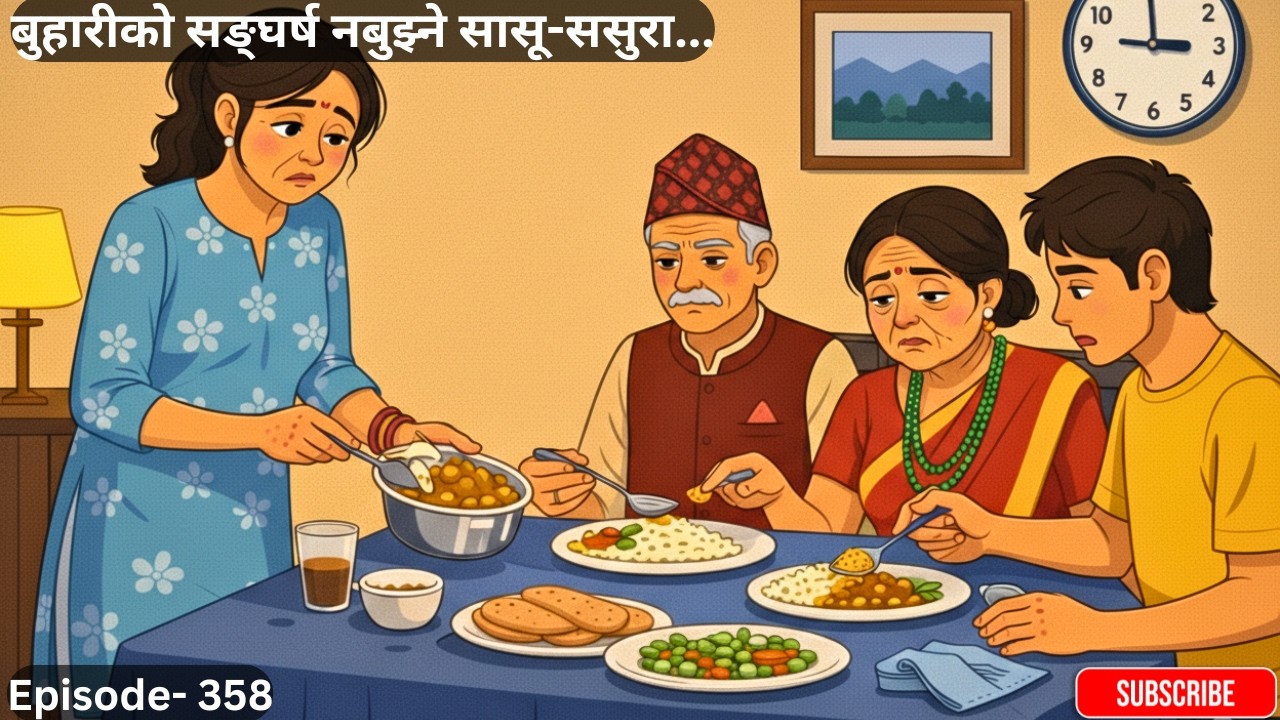 बुहारीको सङ्घर्ष नबुझ्ने सासू-ससुरा...Episode- 358 #storytime  #sasubuhari #folktales #folkstories