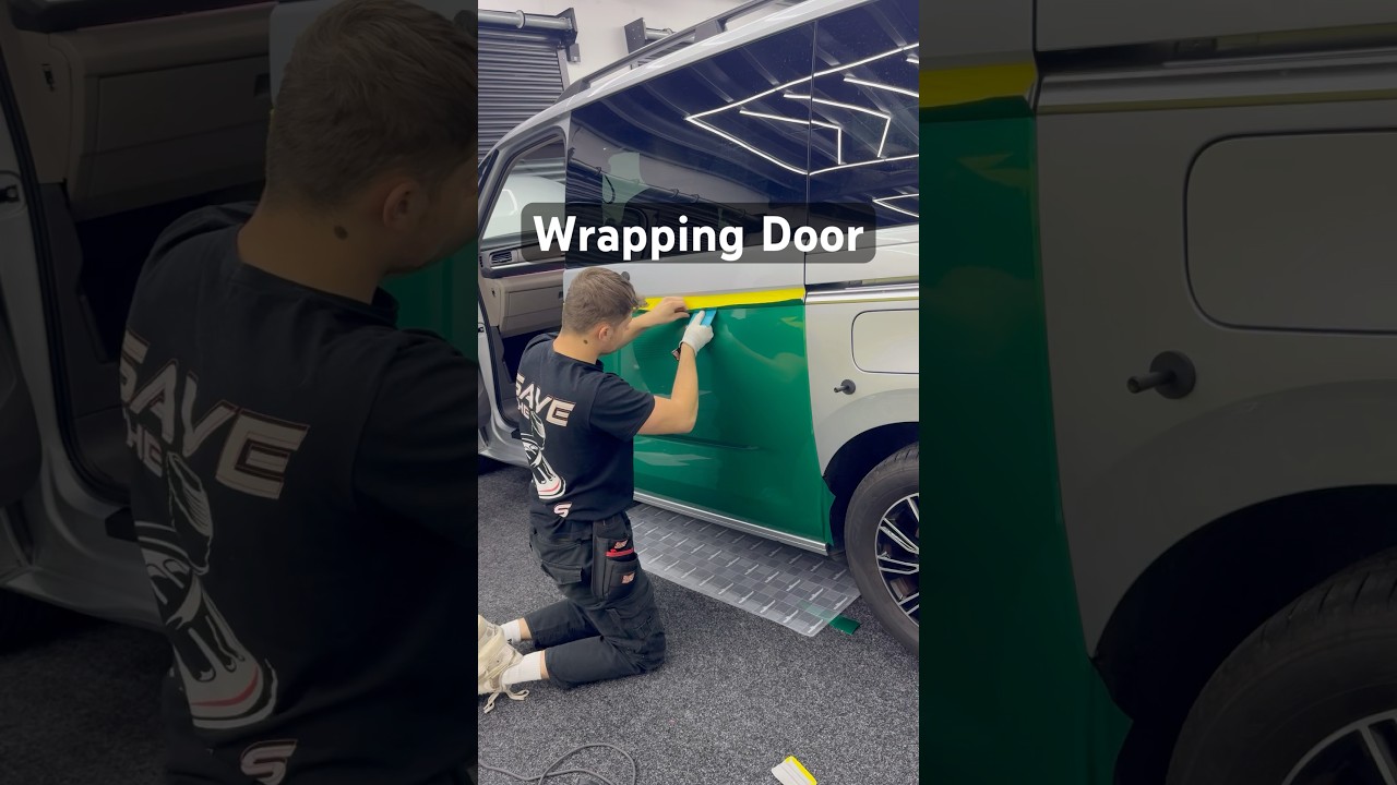 Wrapping a Door 👊 #wrapcapital #vinylwrap #wrap #wrapping #paintisdead