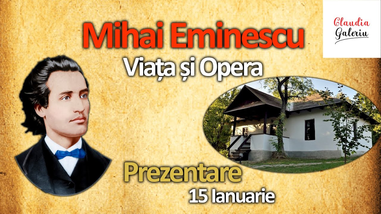 Mihai Eminescu Prezentare | 15 Ianuarie | Viața lui Mihai Eminescu | Ziua Culturii Nationale