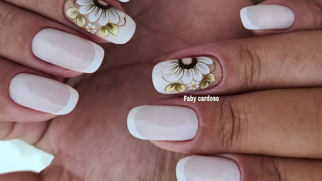 Unhas Francesinhas Perfeitas - Formato Redondo