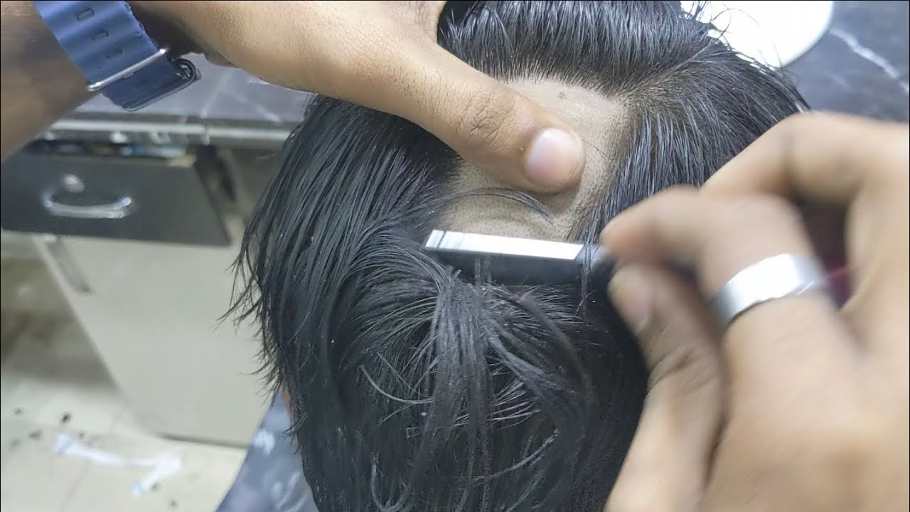 ASMR BARBER long hair Head shave good transformation only Rezer 