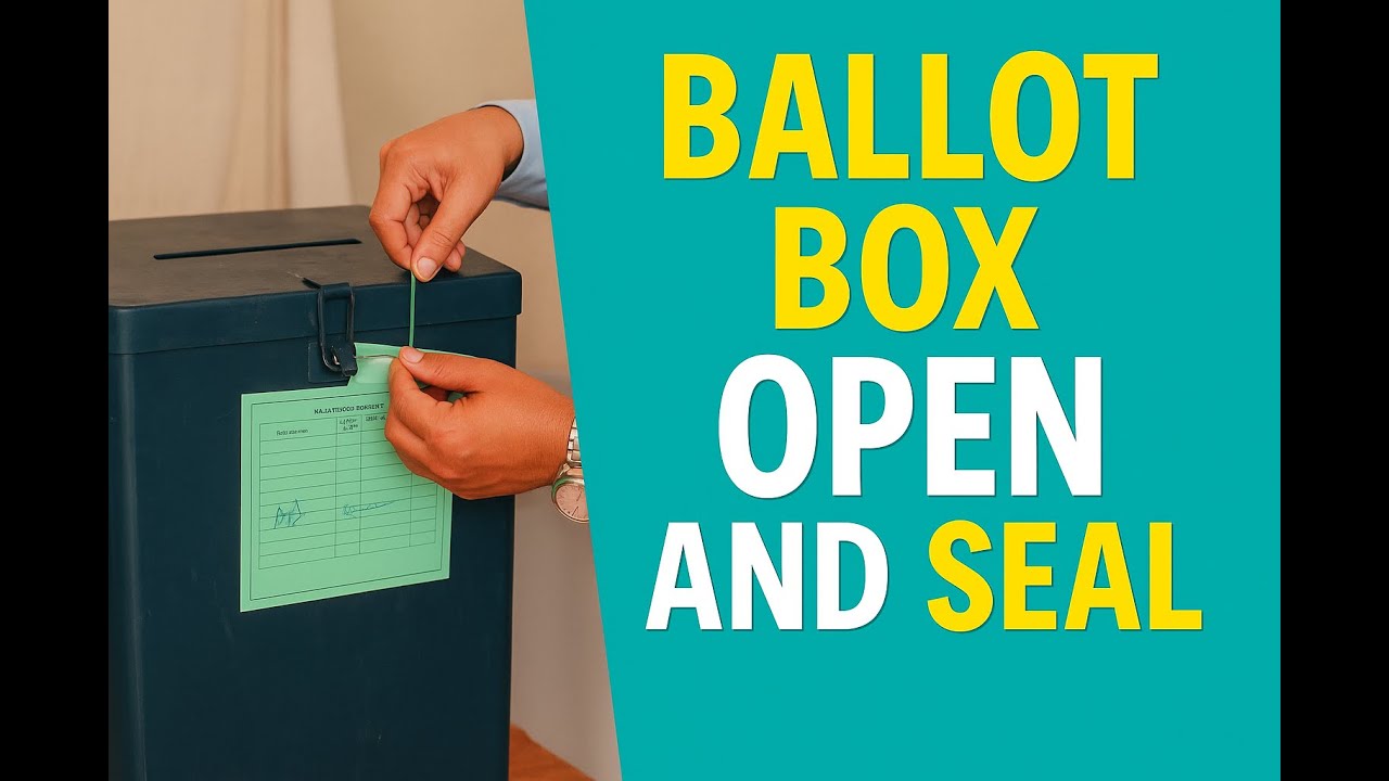 Learn Ballot Box Opening & Sealing in 1 Minute