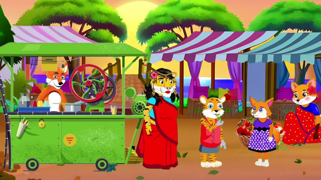 ঘরের চালে আখ চাষ | ghorer cale akh cash | Fox cartoon | Rupkothar golpo | Bangla cartoon | Cartoon